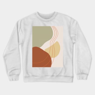 Mid Century Modern, Abstract Shapes Illustration 5.2 Crewneck Sweatshirt